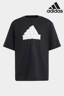 adidas Black Sportswear Future Icons Logo Piqué T-Shirt (604361) | €27