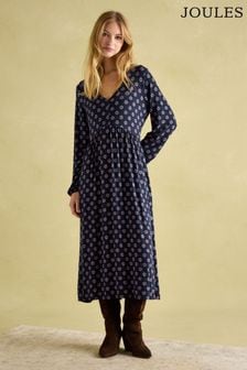 Joules blue floral dress hot sale