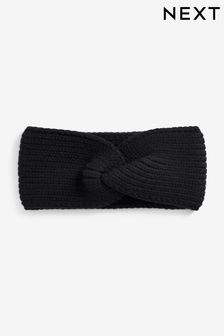 Black Knitted Headband (604819) | KRW12,800