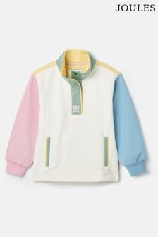 Joules Girls' Burnham Funnel Neck Sweatshirt