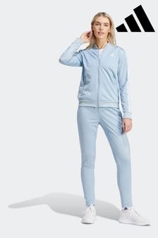 adidas Light Blue 3 Stripe Essentials Tracksuit (605482) | $94