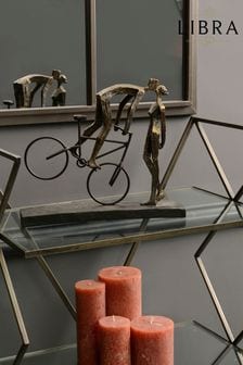 Libra Interiors Bronze Antique Kissing Couple On Bike Sculpture (605513) | €131