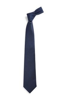 Navy Blue Spot Regular Pattern Tie (606538) | ₪ 38