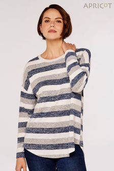 Apricot Blue Soft Touch Stripe Top (607310) | €37