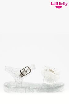 Lelli Kelly Bow Jelly White Sandals