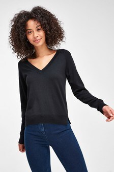 Pull à col en V