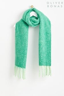 Зеленый ультрамягкий шарф в крапинку Oliver Bonas (609086) | €44