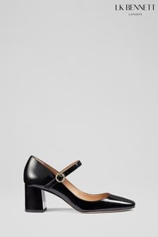 LK Bennett Winter Patent Leather Mary Janes Black Shoes (609319) | 458 €