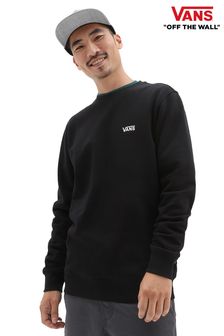 Black - Vans Mens Core Basic Crew Sweatshirt (609844) | kr970