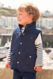 JoJo Maman Bébé Navy Boys' Quilted Gilet (610190) | 210 zł