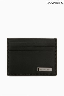 Calvin Klein Smooth Plaque Cardholder (610300) | $58