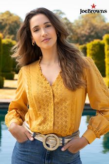 Joe Browns Yellow Gorgeous Broderie Blouse (610303) | €31