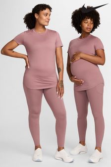 Nike Brown Maternity One Short Sleeve Top (610329) | €53