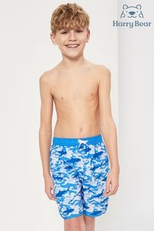 Harry Bear Blue Boys Camo Swim Shorts (610466) | HK$134