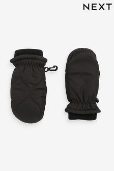 Black Quilted Ski Mitts (1-6yrs) (610736) | $14 - $15