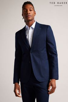 Ted Baker Blue Shakerj Slim Fit Cotton Linen Jacket (610758) | KRW484,400