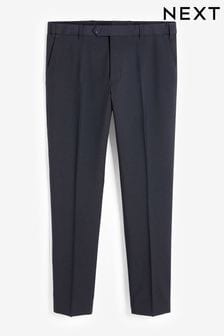 Navy Blue Slim Fit Trousers With Motion Flex Waistband (610809) | €9