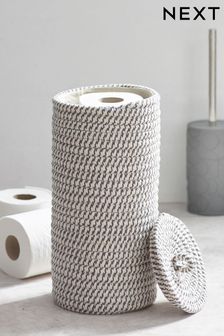 Grey Woven Toilet Roll Holder (611036) | 31 €