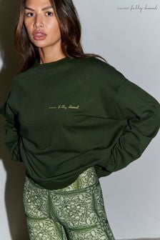 Never Fully Dressed Green 100% Cotton Sweatshirt (611262) | $101