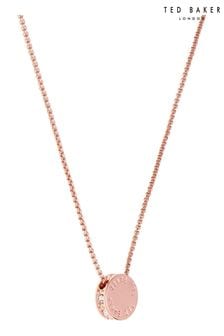 Roségoldfarben - Ted Baker Damen Sebille: Halskette mit Kristallanhänger (612235) | 54 €