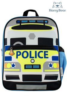 Harry Bear Silver Boys Police Car Backpack (612389) | KRW40,600
