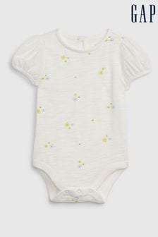 Gap Puff Sleeve Floral Print Bodysuit (новорожденных - 24 мес. (612618) | €16