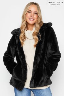 Long Tall Sally Black Faux Fur Coats (612859) | AED444