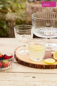Joules Set of 4 Clear Bee Gin Glasses (613234) | ₪ 186
