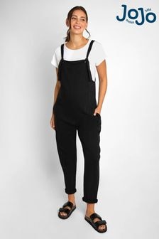 JoJo Maman Bébé Black Jersey Maternity Dungarees (613290) | $68