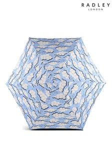 Radley London Regenschirm für die Handtasche aus nachhaltigem Material mit Wolkenskizzen, Blau (613354) | 47 €