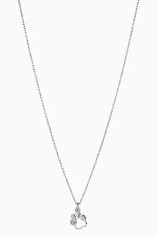 Collier à pendentif patte scintillante