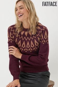 Połyskliwy sweter Fatface Silvie z wzorem Fairisle (613840) | 177 zł