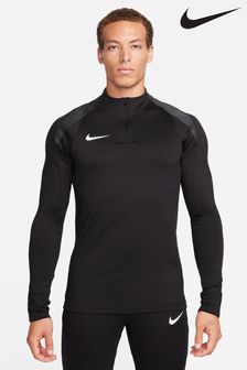 Črna - Nike majica s polovično zadrgo  Dri-fit Strike (614838) | €63