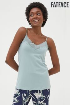 FatFace Green V-Neck Lace Camisole (614978) | KRW41,600