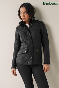 Barbour® Black & Navy Blue Cavalry Quilted Jacket (615226) | $390