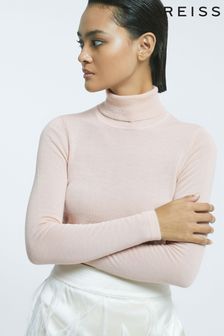 Atelier Cashmere Roll Neck Top