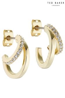 Ted Baker Gold Tone HELIAS: Crystal Multi Hoop Earrings (615704) | $77