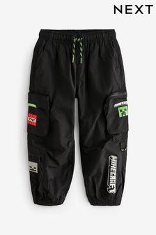 Black Minecraft Cargo Trousers (4-14yrs) (616421) | NT$1,000 - NT$1,130