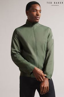 Zelena elegantna bomber jakna s širokim ovratnikom iz najlona Ted Baker Arzona (616559) | €105