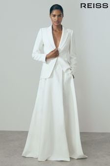 Reiss Ivory Louisa Tie Back Bridal Skirt (616729) | 3,787 SAR