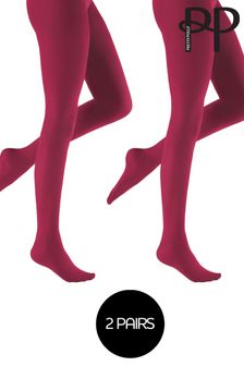 Pretty Polly 2 Pack 60 Denier Opaques Coloured Tights