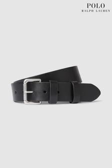 Черный - Кожаный ремень для джинсов Polo Ralph Lauren (617122) | €93