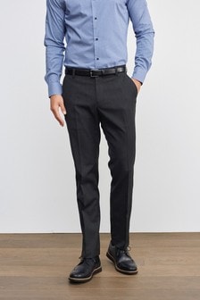 Charcoal Grey Slim Fit Trousers With Motion Flex Waistband (617278) | 12 €