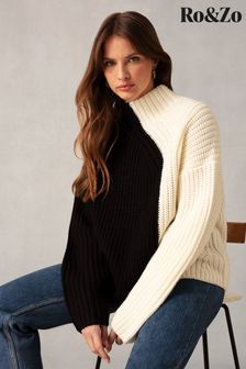 Ro&Zo Two Tone Jumper (617617) | AED494