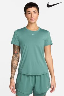 Zielony - Nike One Classic Dri-fit Short Sleeve Top (617624) | 210 zł