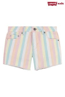 Levi's® Pink Rainbow Stripe Denim Shorts (618173) | €44 - €51