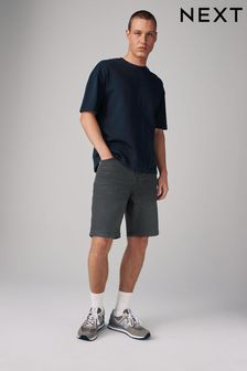 Smoke Grey Garment Dye Denim Shorts (618339) | 109 QAR
