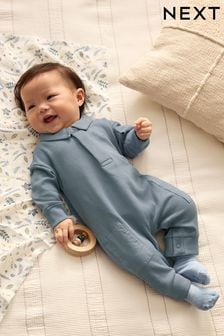 海軍藍 - 嬰兒汗衫領連身褲 (618400) | NT$620 - NT$710