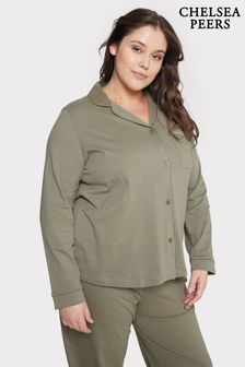Chelsea Peers Green Curve Organic Cotton Button Up Pyjama Set (618478) | €69