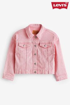 Levi's® Pink Cropped Denim Trucker Jacket (618651) | kr909 - kr974